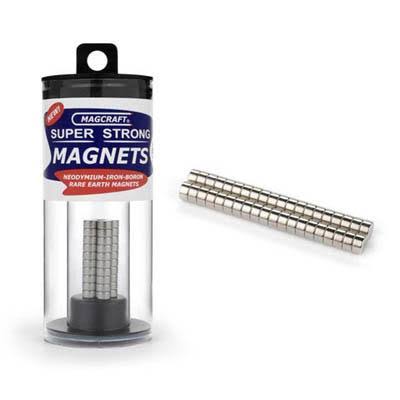 Nsn0579 - Magnet Disc 6.3x3.2mm 1.2kg Pull Force Rare Earth Neodymium (40 Pcs/pkg) Magcraft