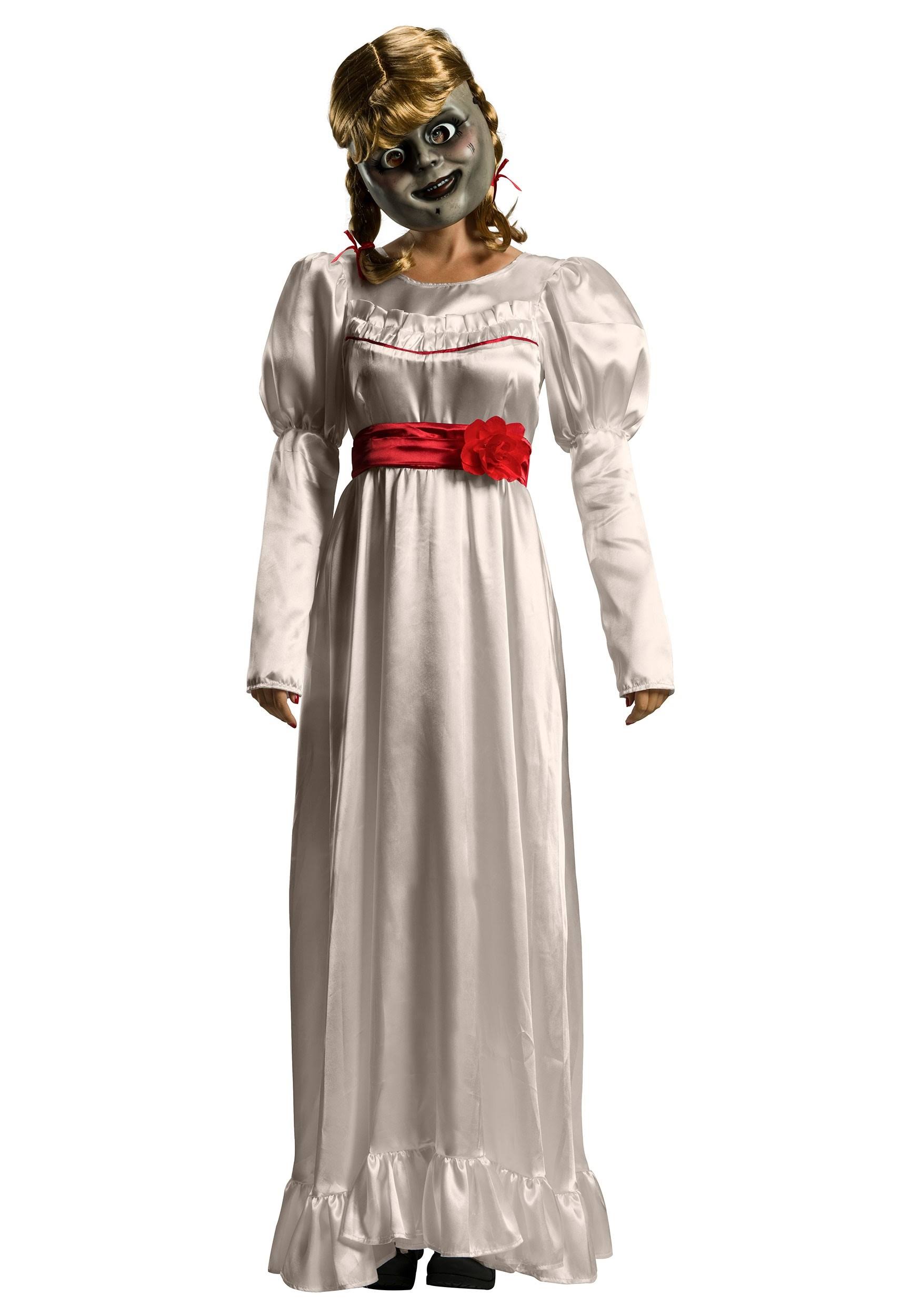 Adult Deluxe Annabelle Costume | Adult | Womens | White/Red | M | Rubies Costume Co. Inc