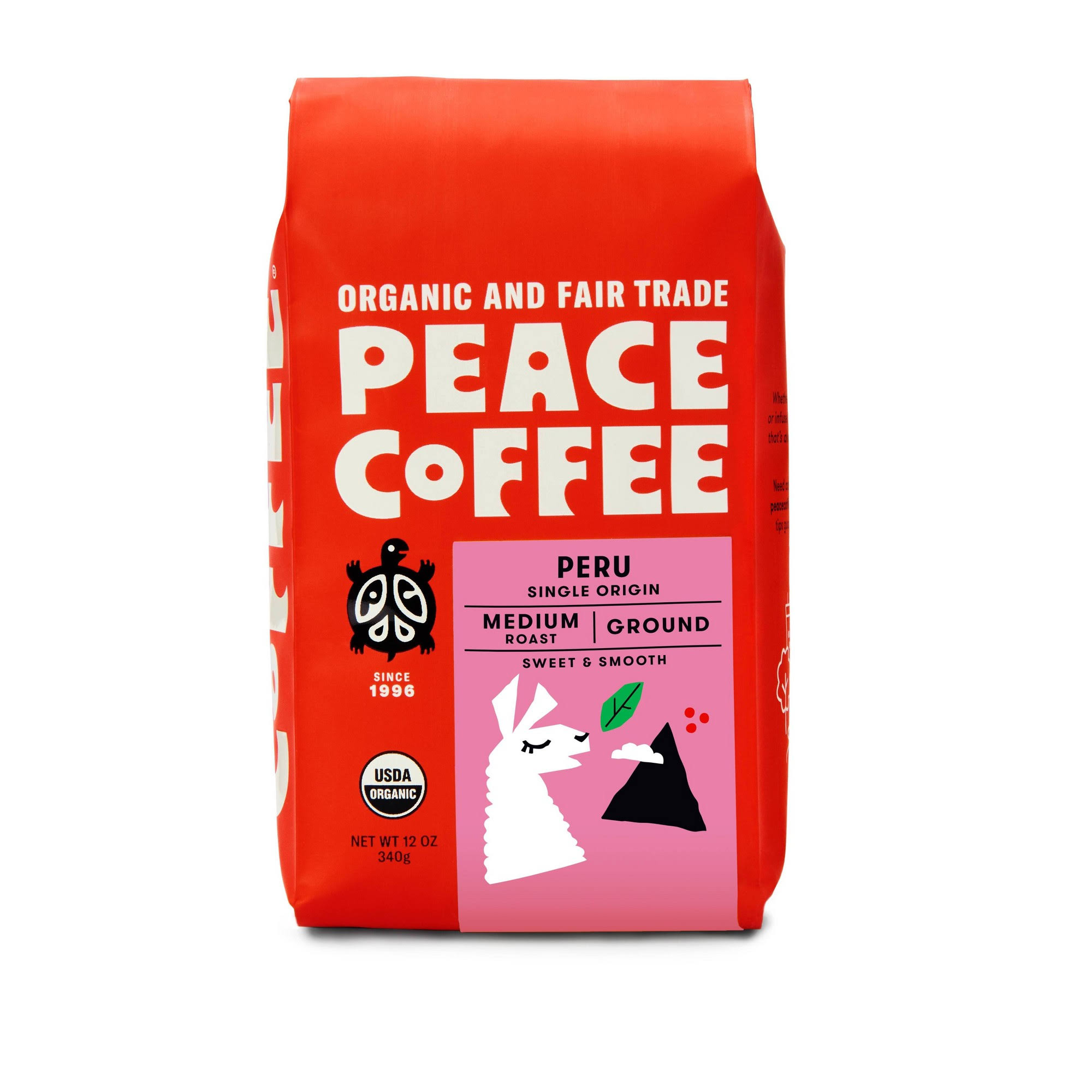 Peace Peru Medium Roast Ground Coffee - 12oz
