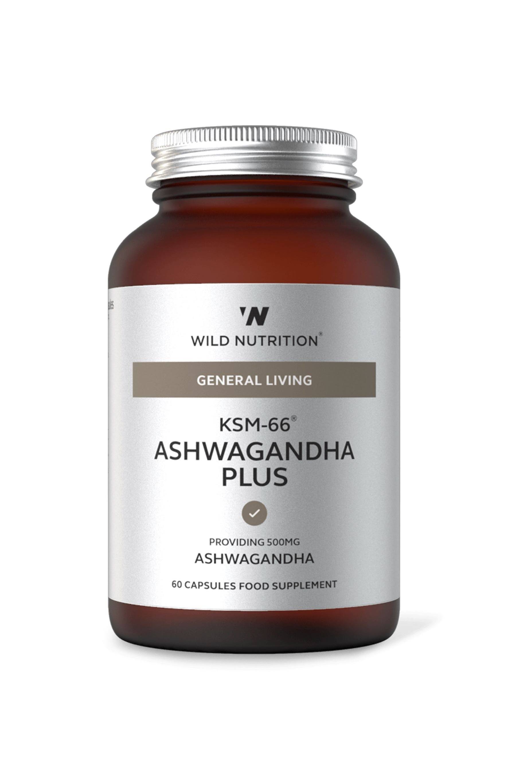 Wild Nutrition KSM-66 Ashwagandha Plus (60 Capsules)