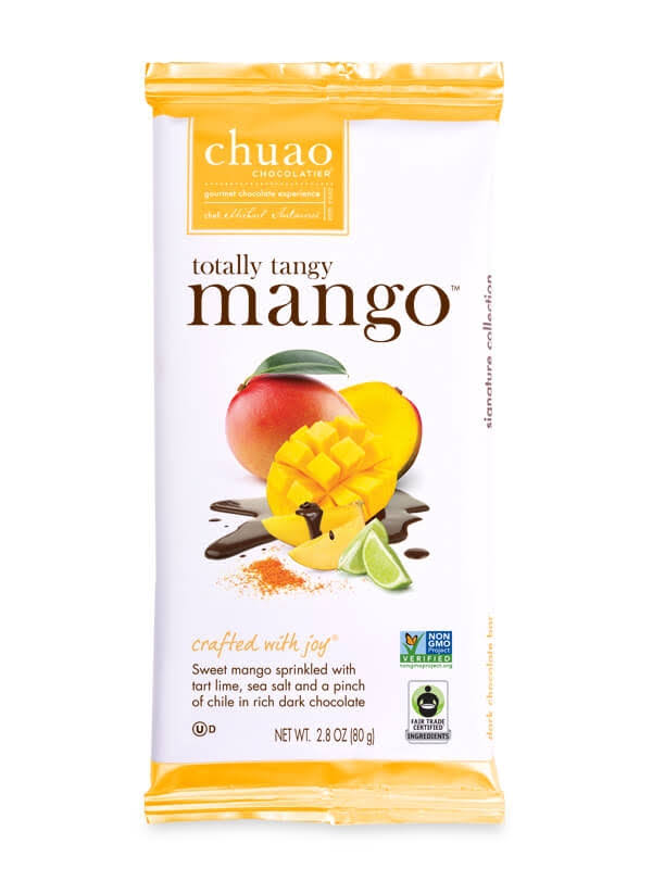 Chuao Chocolatier Totally Tangy Mango Dark Chocolate 2.8 oz Bar | Gour