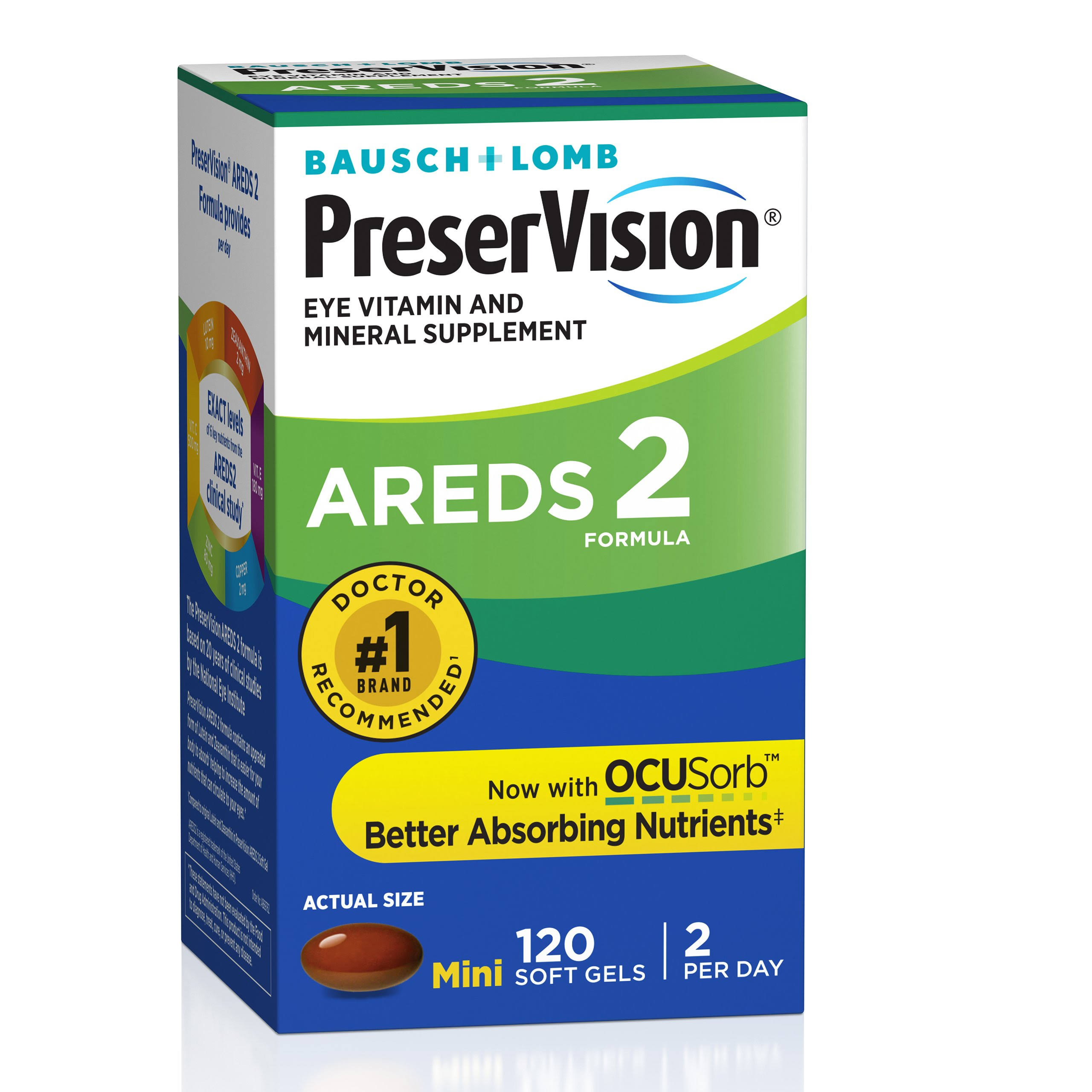 Preservision AREDS 2 Formula Soft Gels - 120 Pack