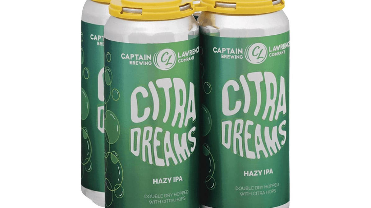 Captain Lawrence Brewing Beer, Hazy IPA, Citra Dreams - 4 pack, 1 pint cans
