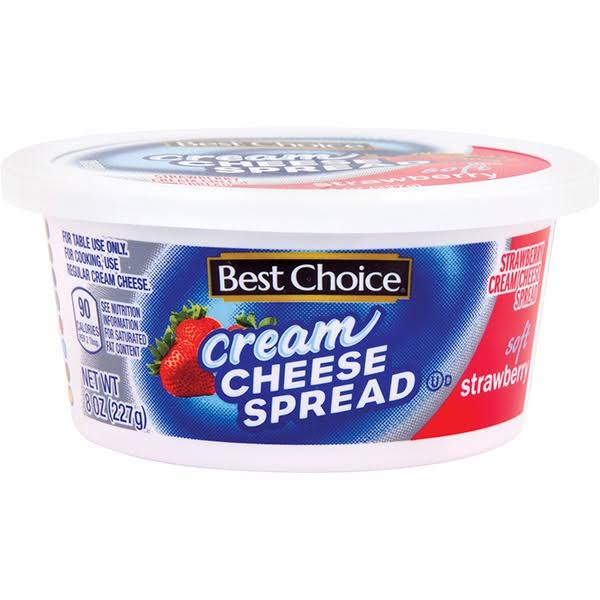 Best Choice Strawberry Soft Cream Cheese - 8 oz