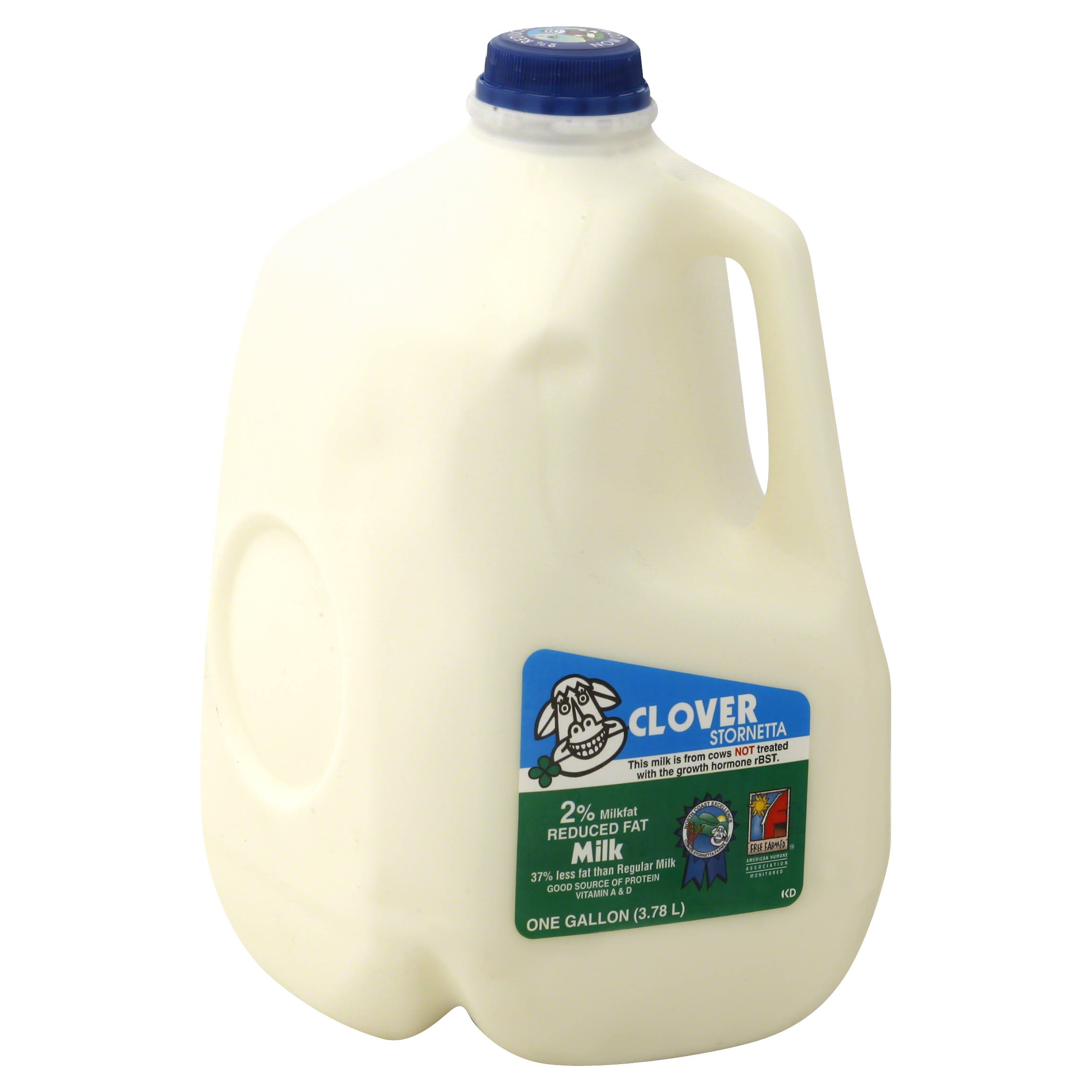 Clover Milk, Reduced Fat, 2% Milkfat - 1 gl (3.78 lt)