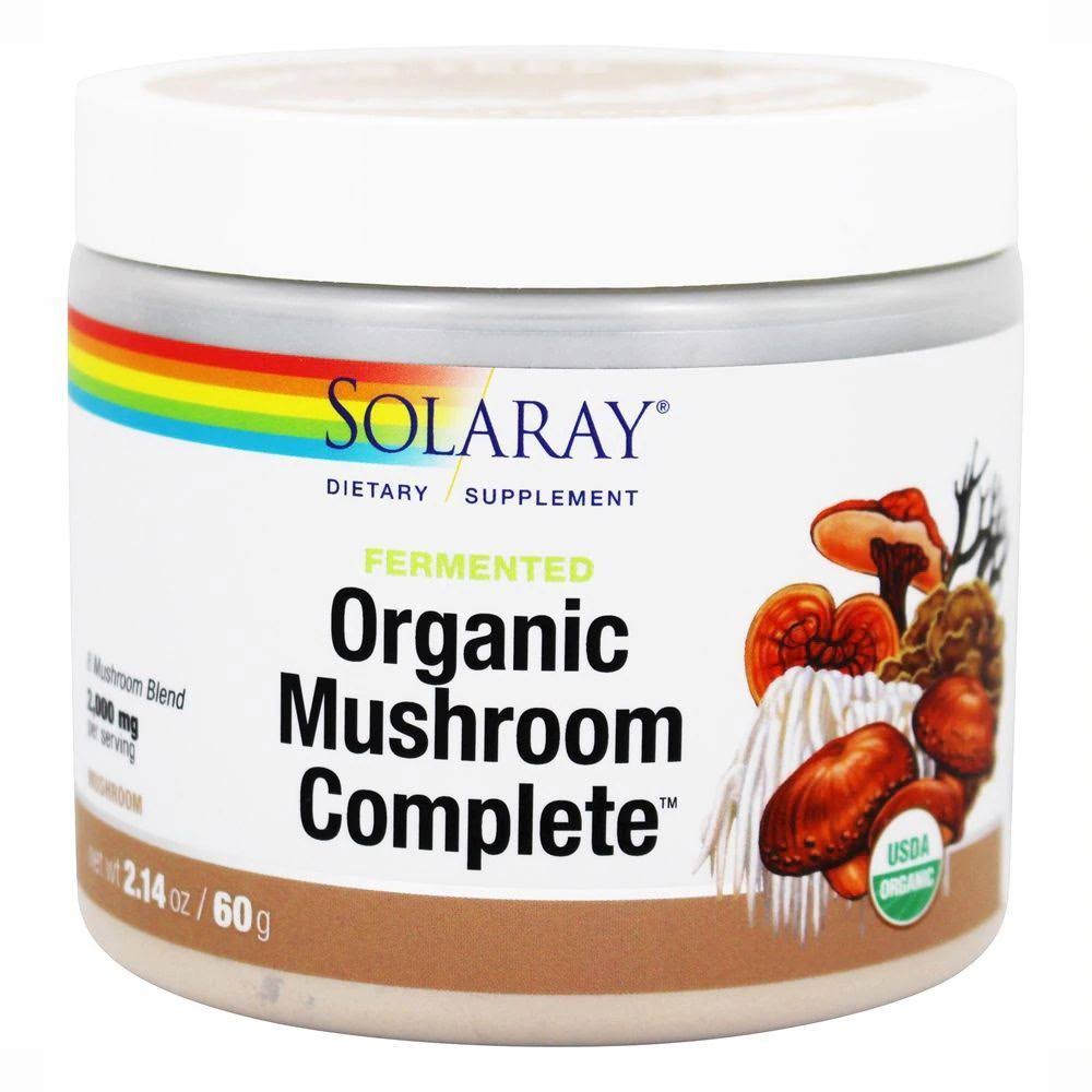 Solaray, Fermented Organic Mushroom Complete, 2.14 oz (60 g)