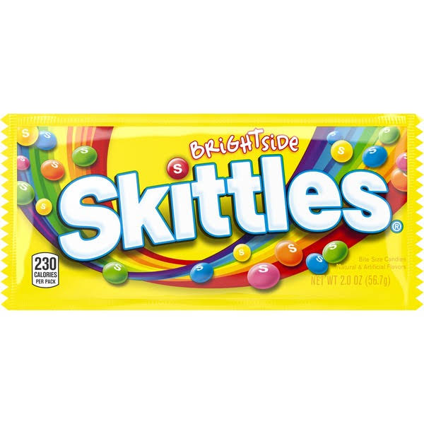 Skittles Candies, Bite Size, Brightside - 2 oz