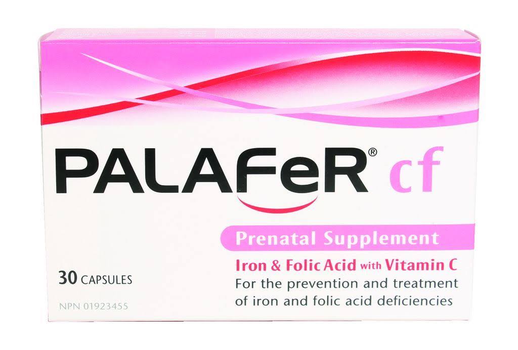 Palafer Cf Prenatal Supplement Capsules - 30 Capsules