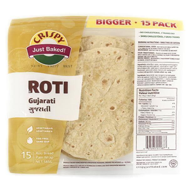 Crispy Just Baked Gujrati Roti (15 Pack)