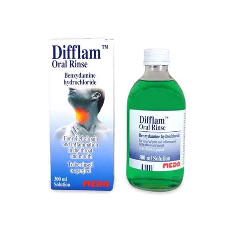 Difflam Oral Rinse for Sore Throats- 300ml