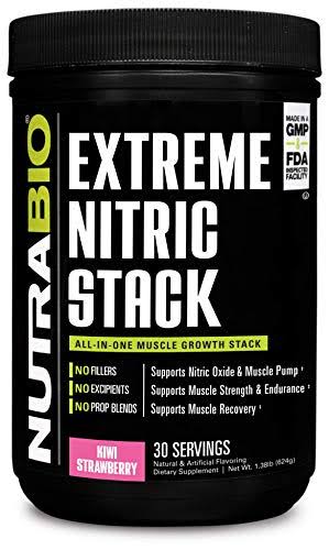 NutraBio Extreme Nitric Stack V.8 - Kiwi Strawberry, 30 Servings