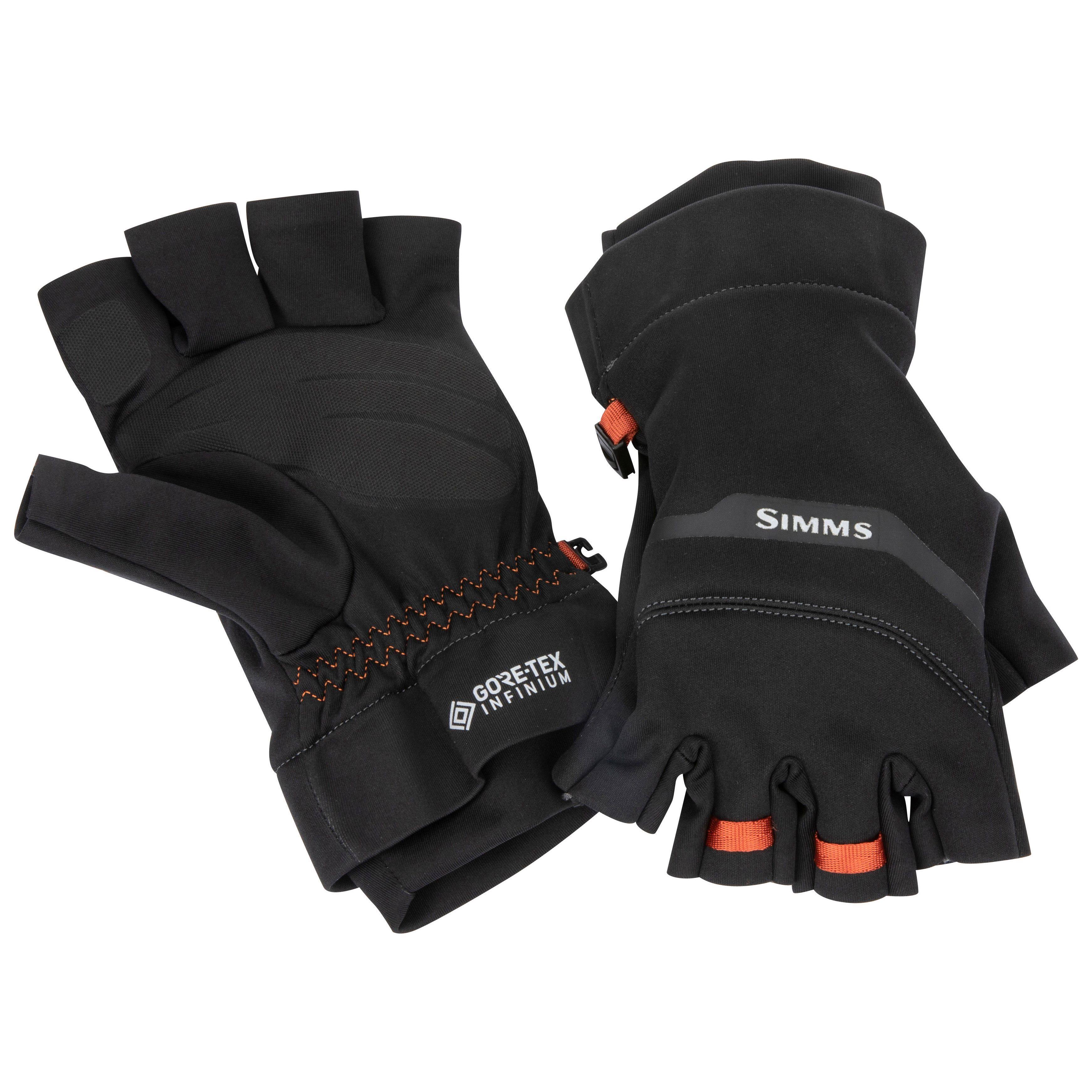 Simms GORE-TEX INFINIUM Half Finger Glove Xs Black