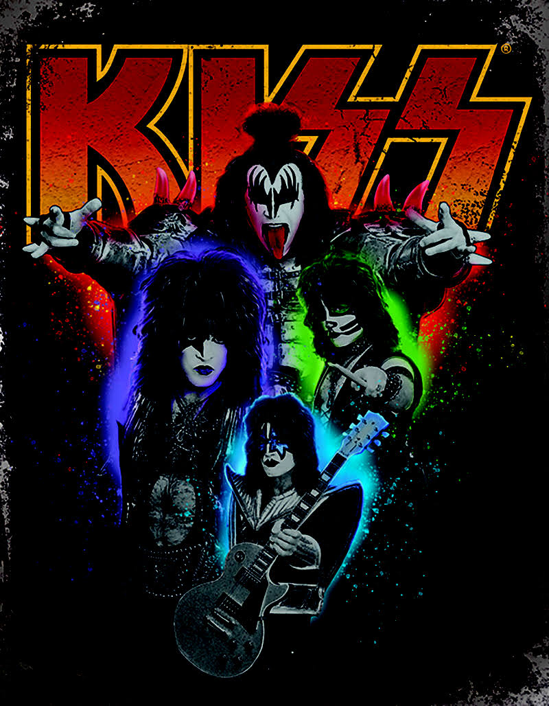 Kiss - Band Tin 12.5 by 16.5"
