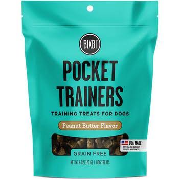 BIXBI Pocket Trainers Peanut Butter Flavor Dog Treats - 6 oz. Bag