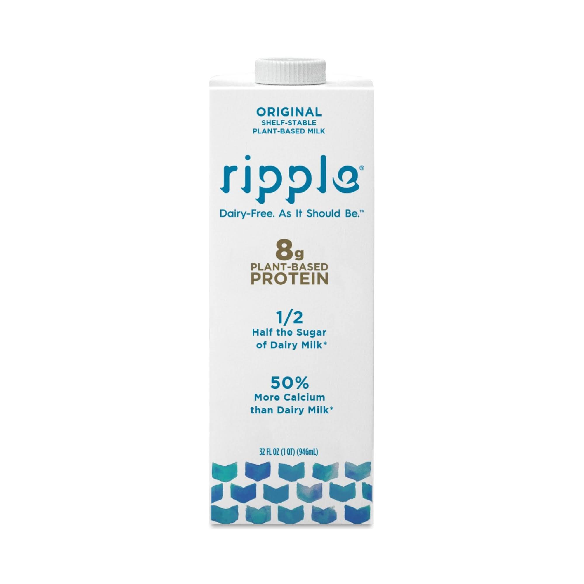 Ripple Milk, Plant-Based, Dairy-Free, Original - 32 fl oz