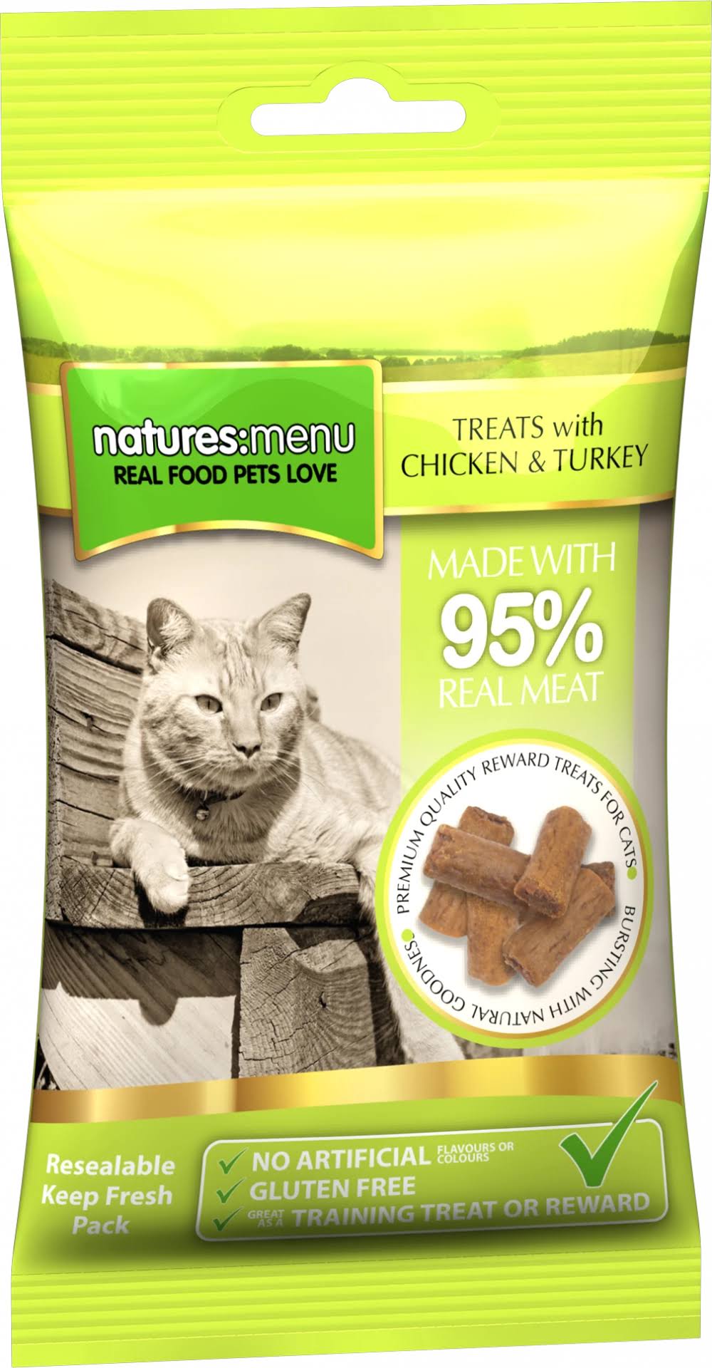 Natures Menu Cat Treats - Chicken & Turkey, 60g