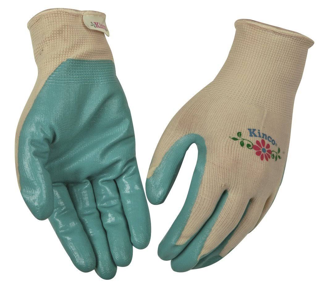 Kinco 1891W-M Nitrile Gripping Women's Glove, Medium, Green