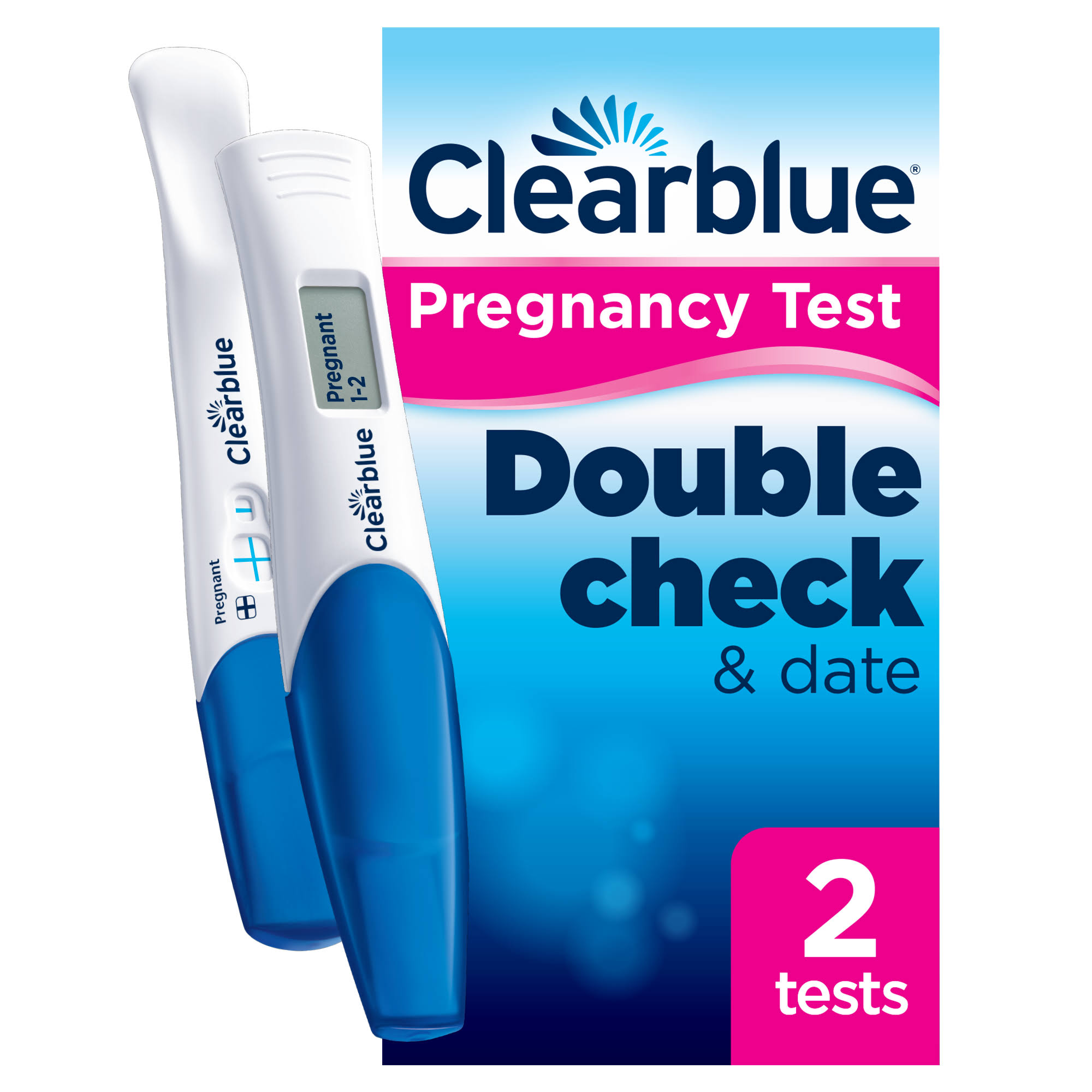 Clearblue Pregnancy Test Double Check and Date Kit
