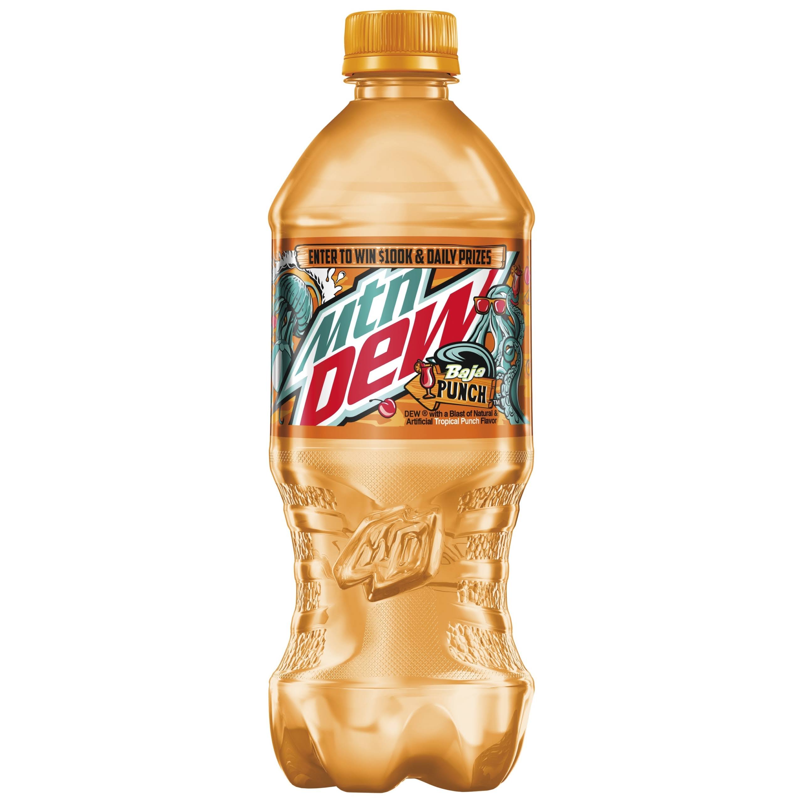 Mountain Dew Baja Punch Soda - 20 fl oz Bottle