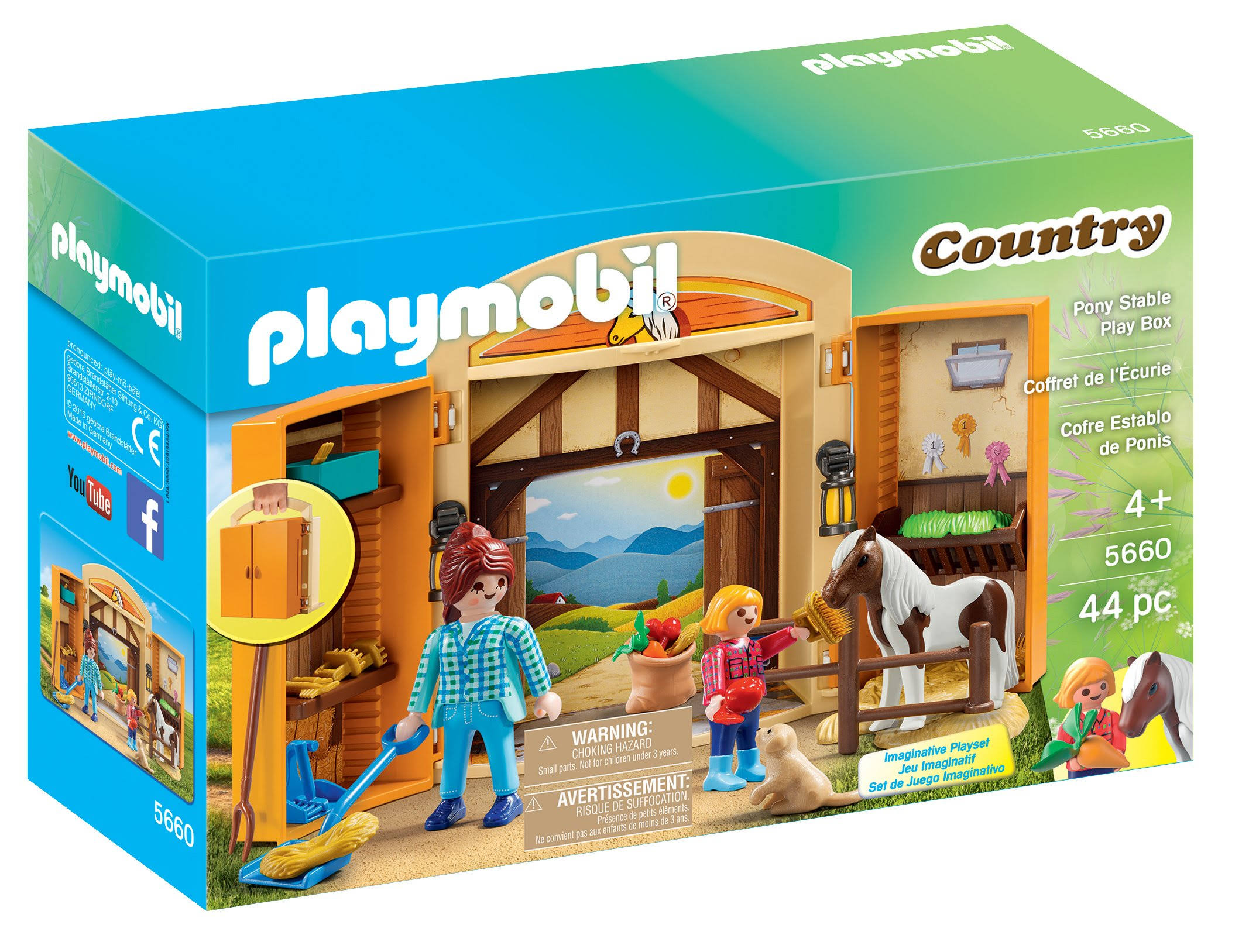 Playmobil 5660 Country Pony Stable Play Box