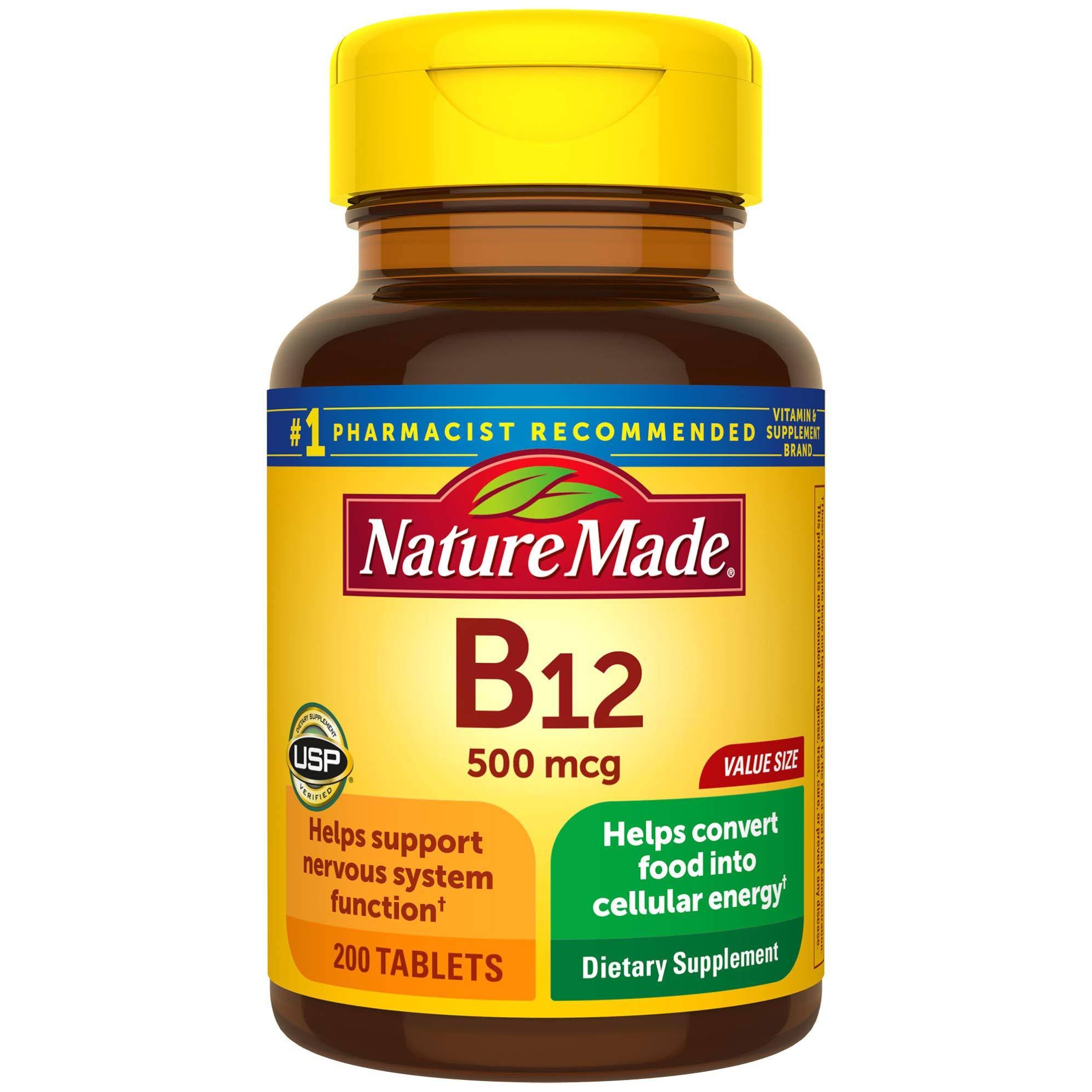 Nature Made Vitamin B12 - 500mg, 200 Tablets