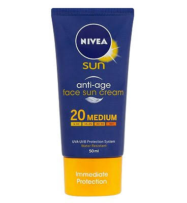 Nivea Sun Anti Age Protection Face Sun Cream - Spf20, Medium, 50ml
