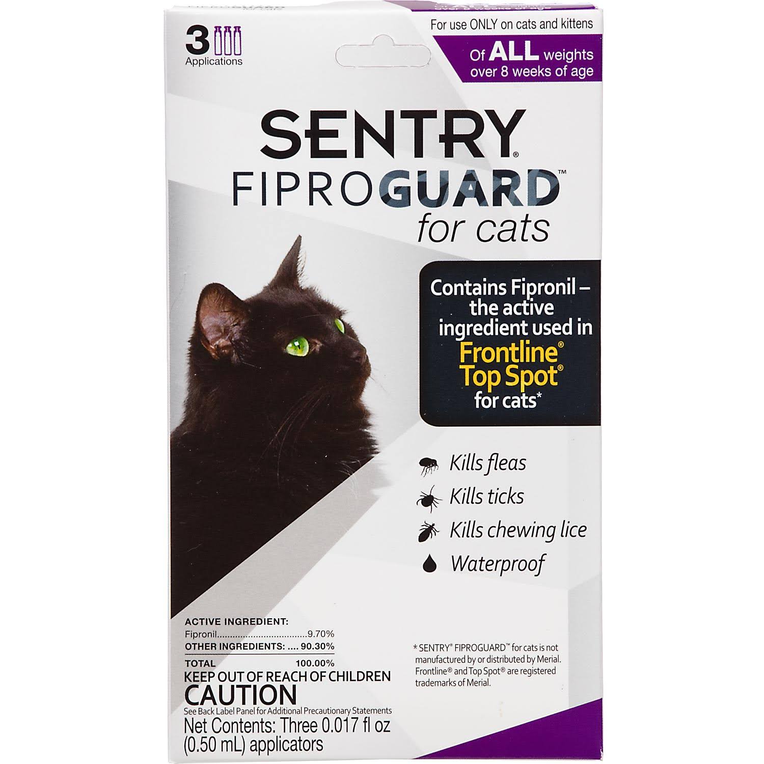 Sentry Fiproguard Flea and Tick Topical Drops for Cats
