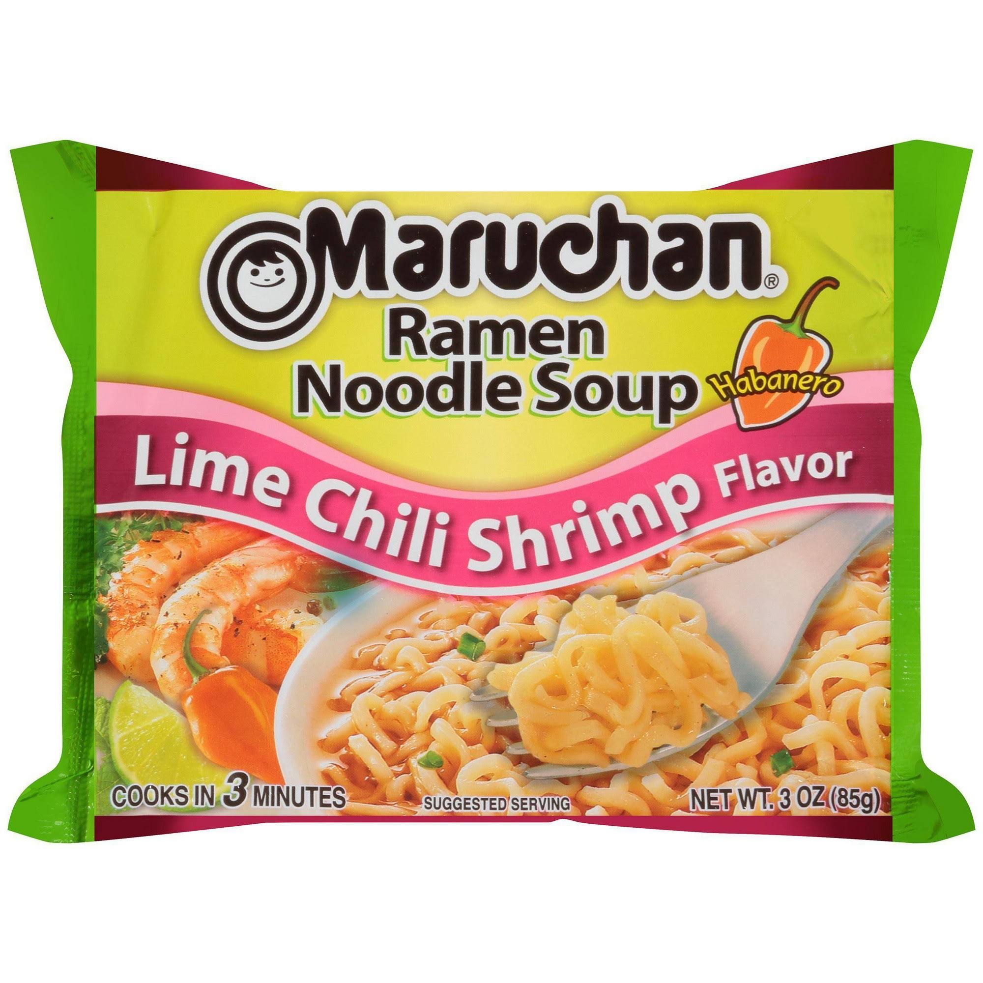 Maruchan Ramen Noodle Soup - Lime Chili Shrimp, 3oz