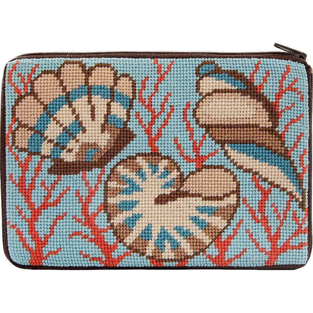Alice Peterson Stitch & Zip Needlepoint Purse Kit- Shells & Coral
