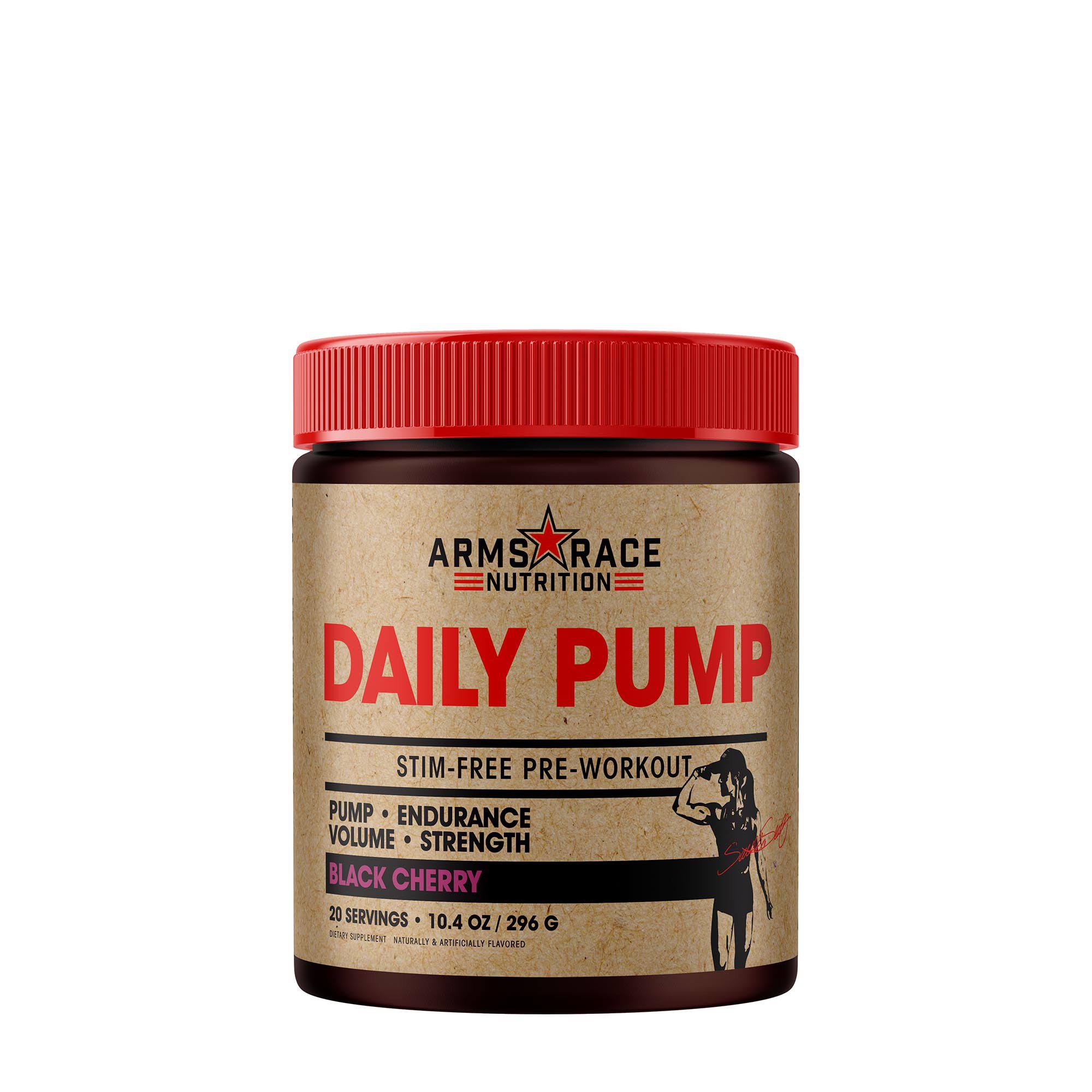 Arms Race Nutrition Daily Pump - 40 Scoops - Black Cherry