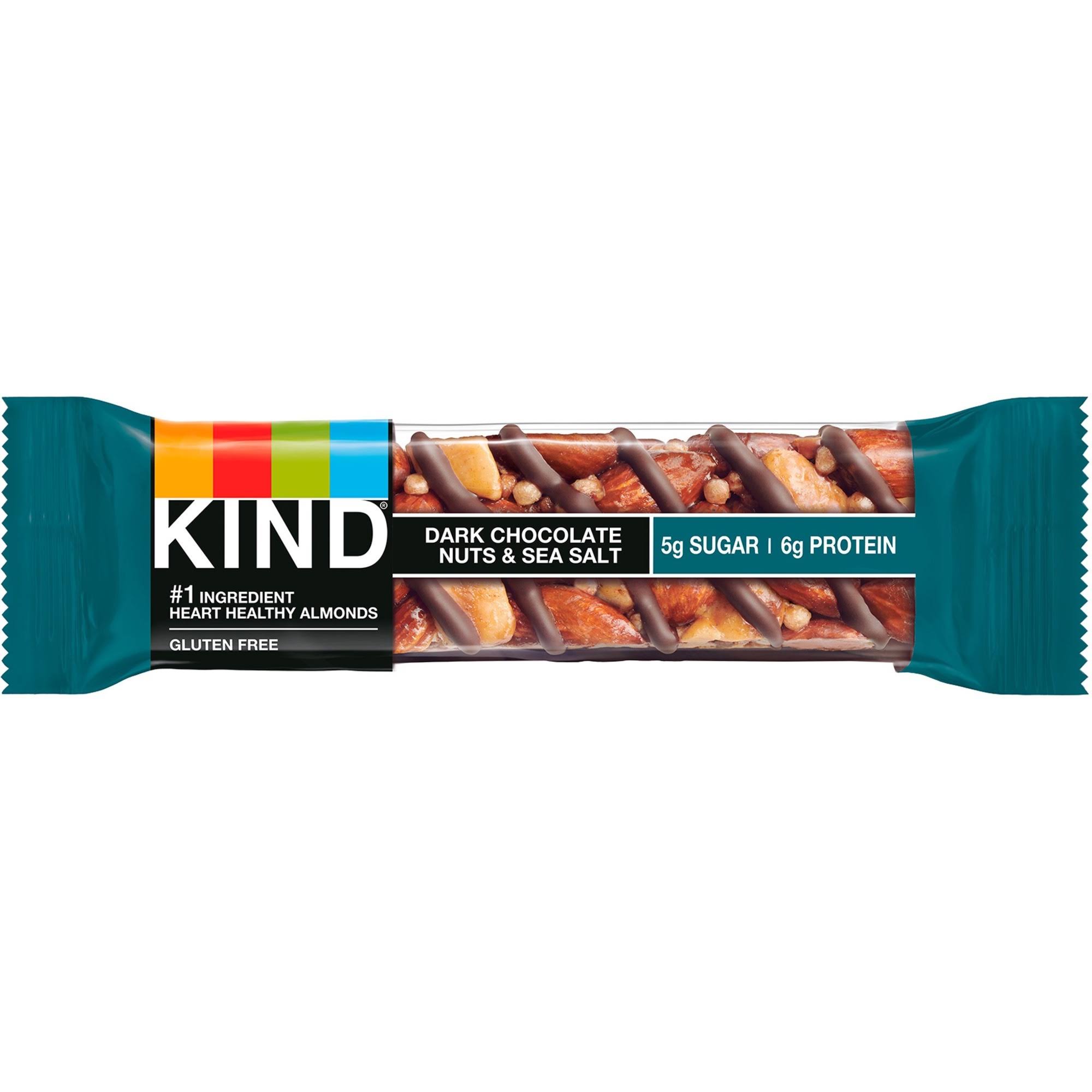Kind, Bar Dark Chocolate Nuts Sea Salt, 1.4 Ounce