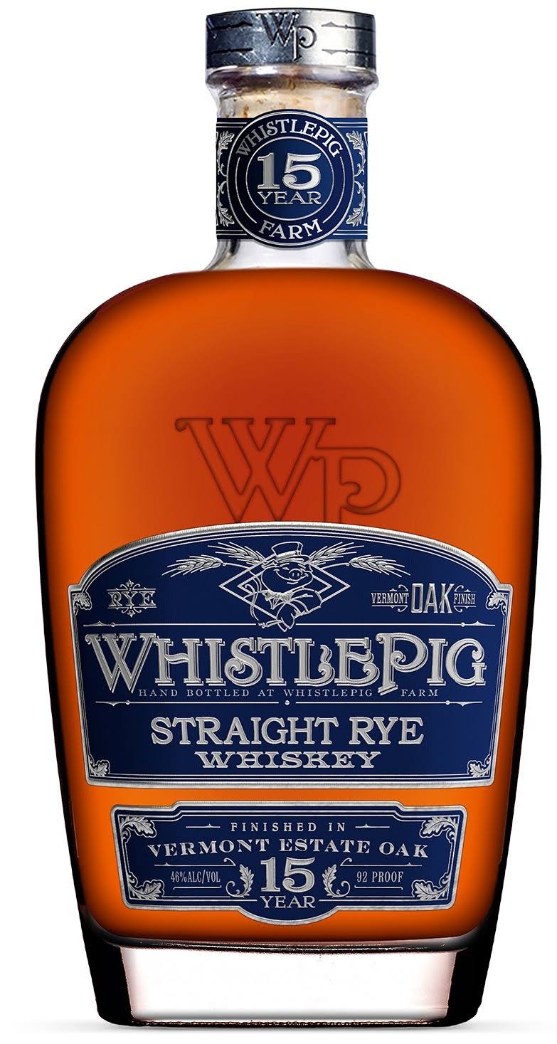 WhistlePig Vermont Oak Straight Rye Whisky - 750 ml bottle