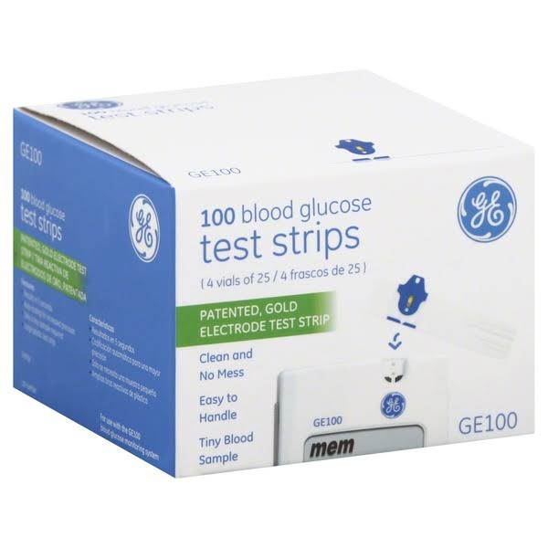 GE GE100 Blood Glucose Test Strips - 100ct