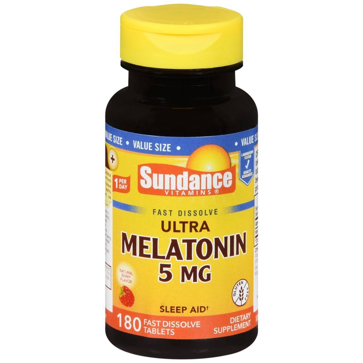 Sundance Ultra Melatonin Dietary Supplement Tablets - 5mg, 180ct
