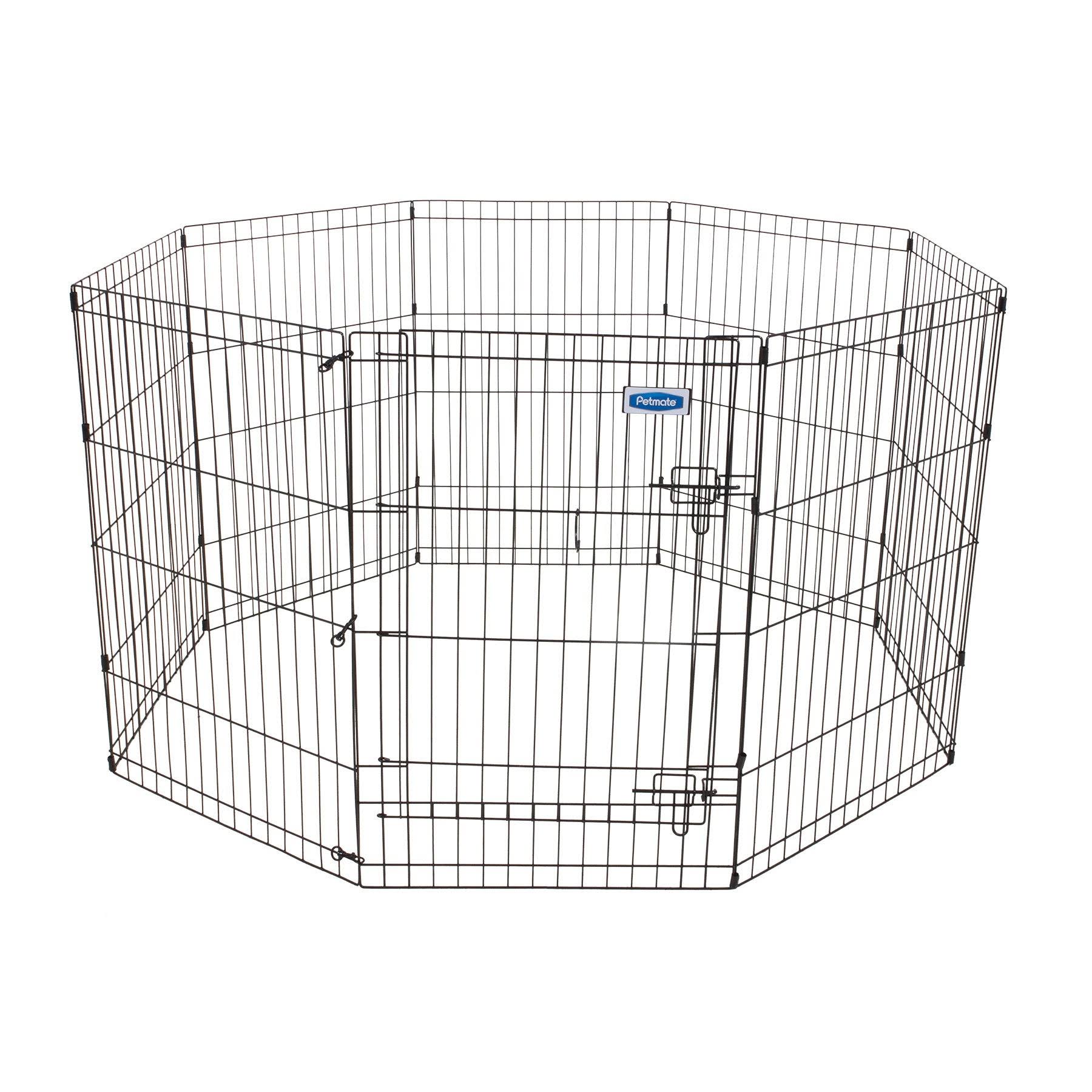 Petmate Exercise Dog Pen - with Step Through Door, 8 Panels, 30" x 24"