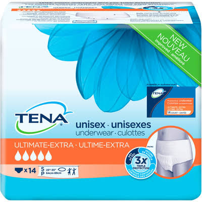 Tena Unisex Incontinence Underwear, Ultimate Absorbency, Small 14.0 Count