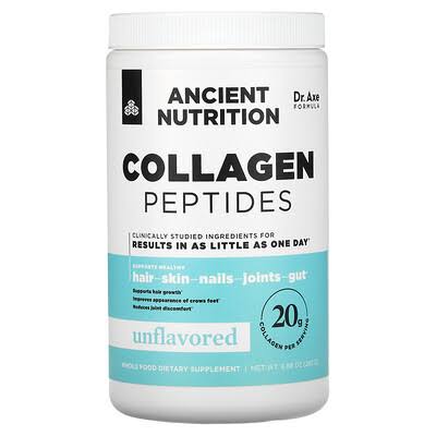 Dr. Axe / Ancient Nutrition, Collagen Peptides, Unflavored, 9.88 oz (280 g)