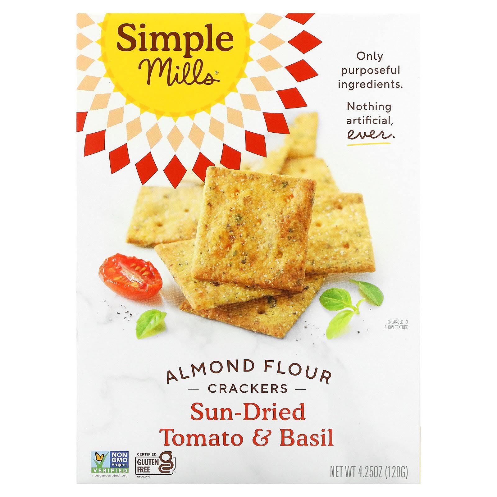 Simple Mills Sundried Tomato & Basil Almond Flour Crackers