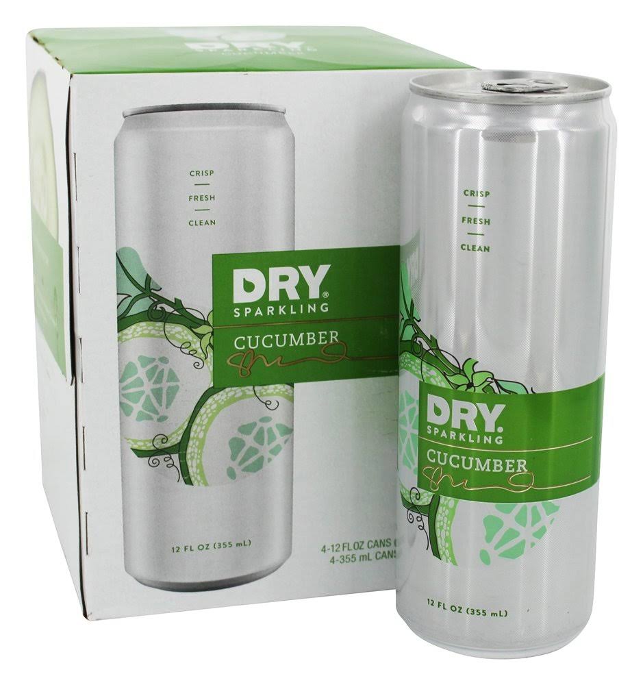 Dry - Sparkling Beverage Cucumber - 4 Cans