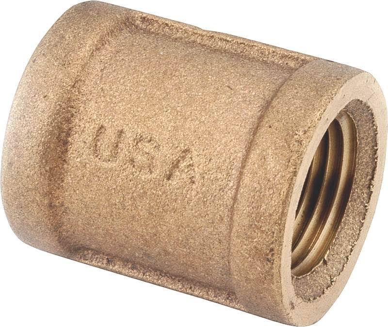 Anderson Metals Corp 73810312 Rough Brass Coupling - 3/4"