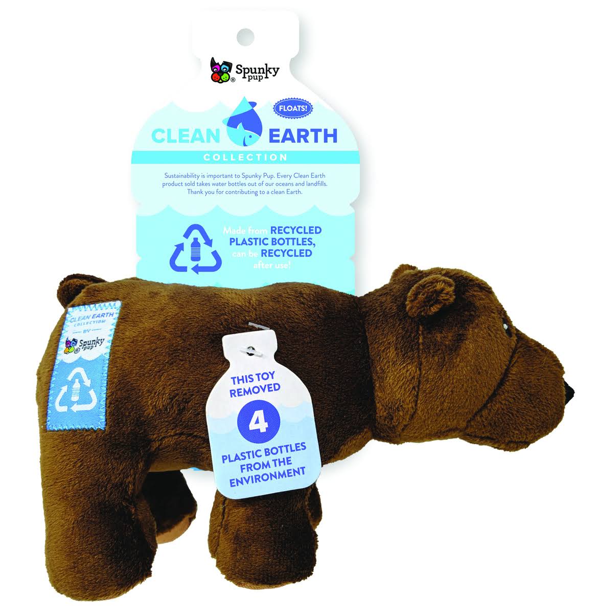 Spunky Pup - Clean Earth Eco Friendly Bear Dog Toy