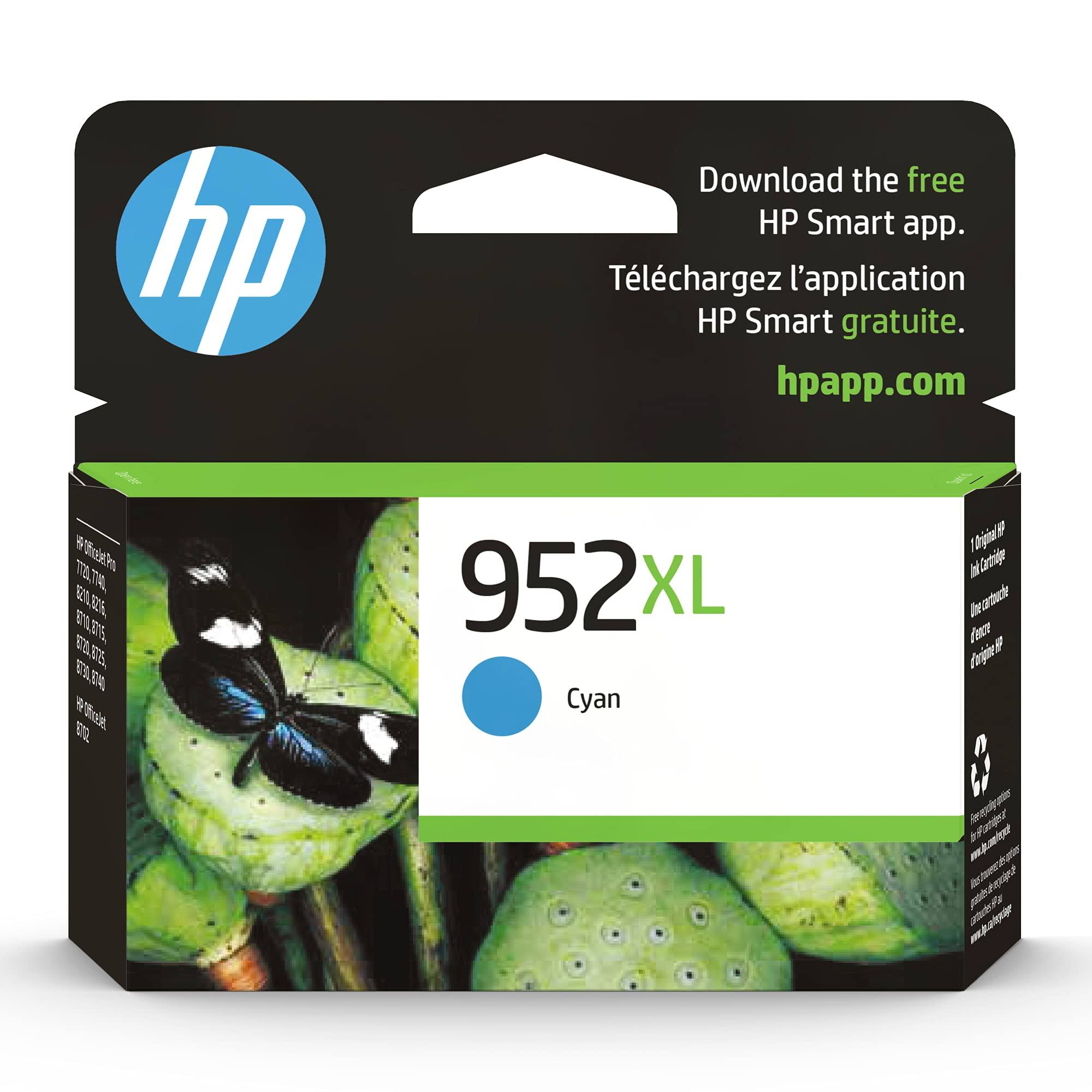 HP 952XL High Yield Original Ink Cartridge - Cyan