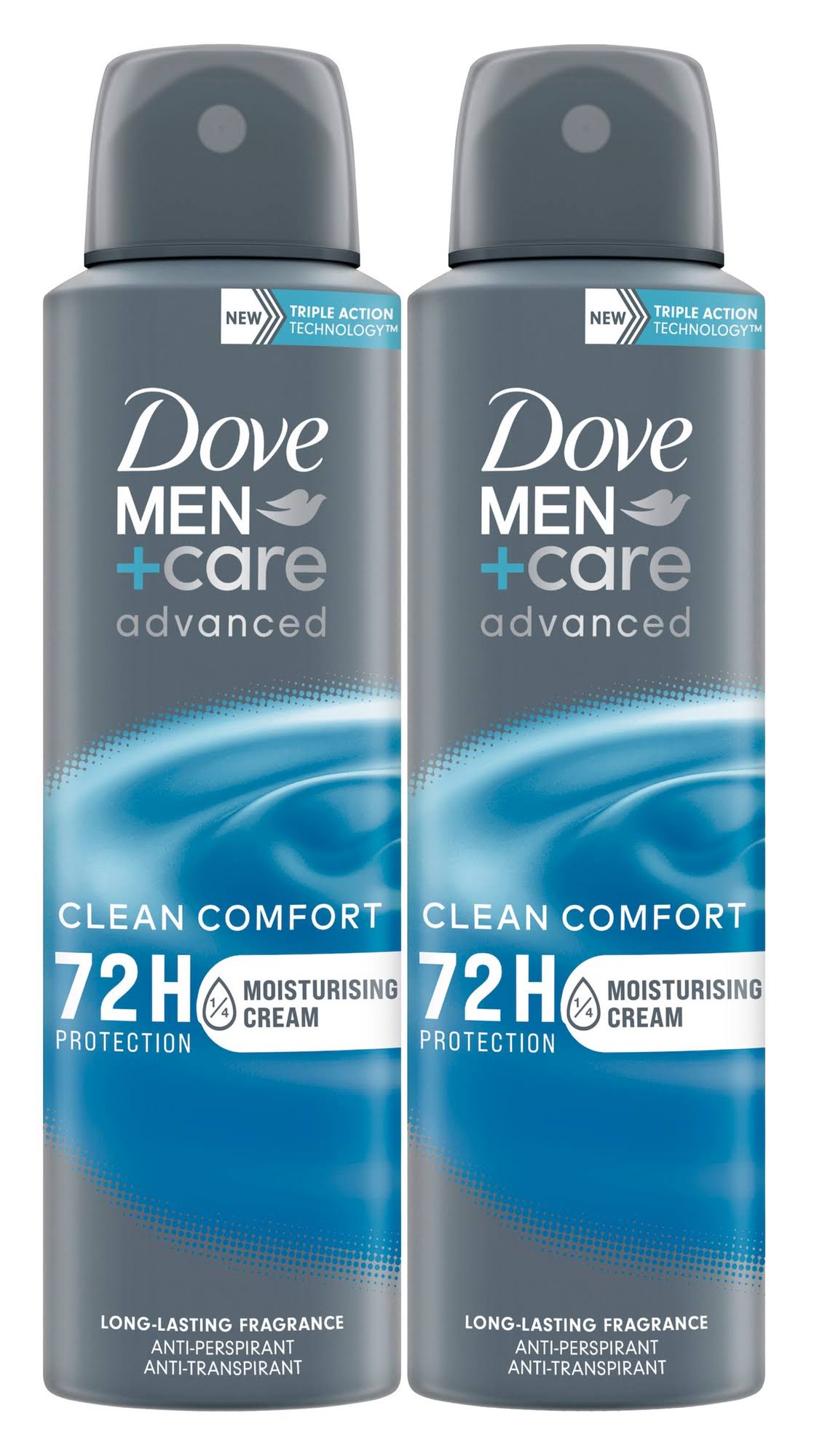 Dove Men Clean Comfort Anti-Perspirant Twin Pack