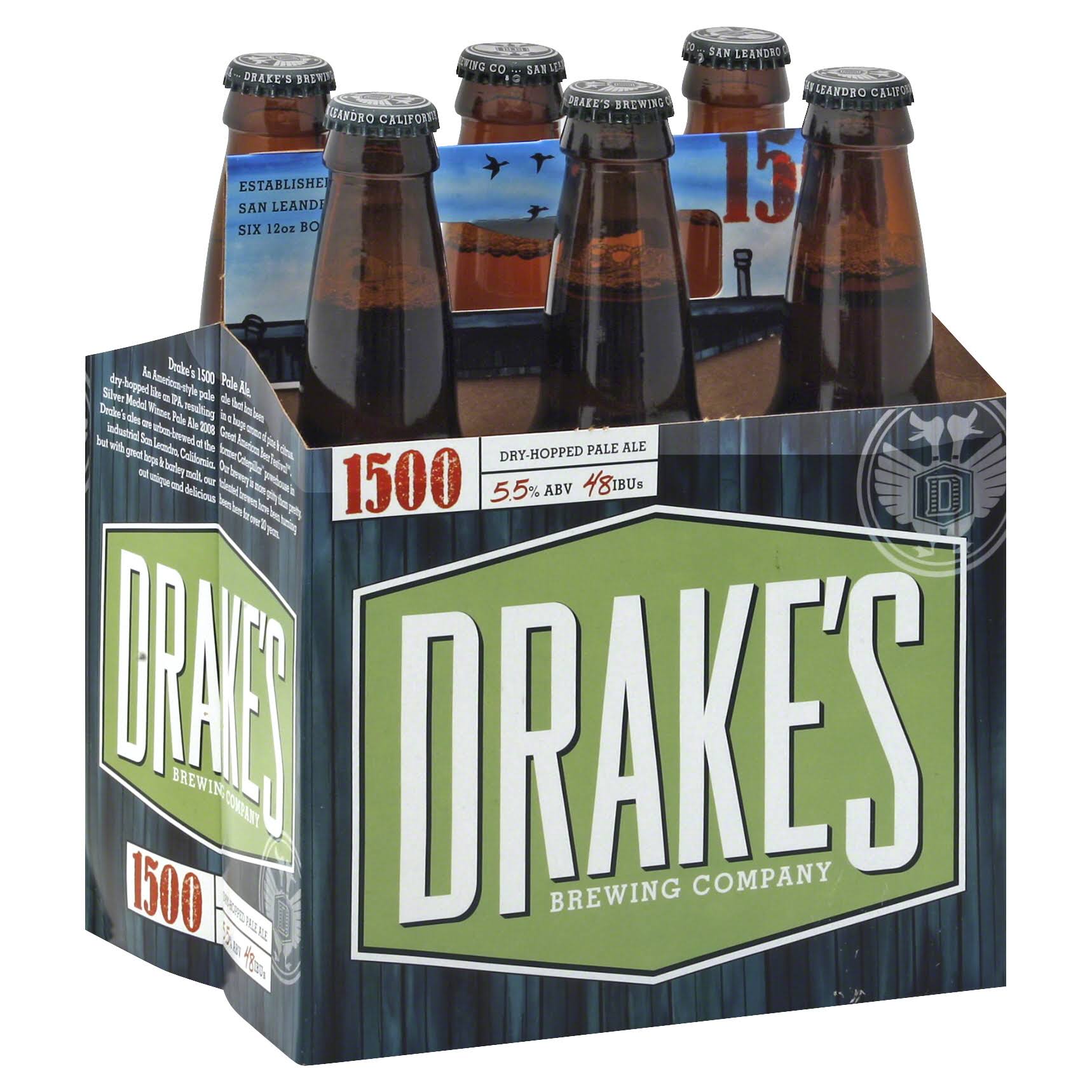 Drakes 1500 Dry-Hopped Pale Ale - 6 pack, 12 fl oz bottles