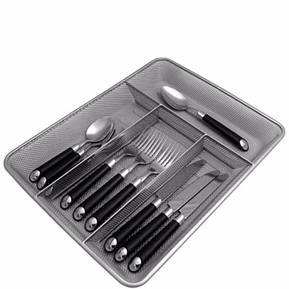 Home Basics CT10375 Mesh Cutlery Tray