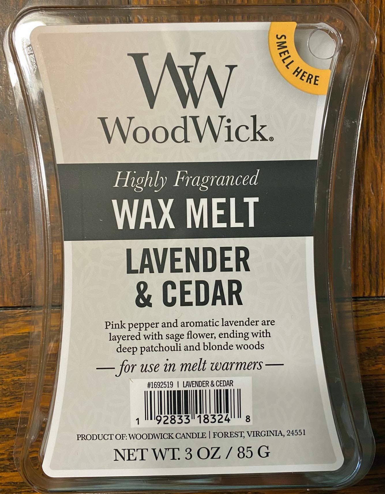 Woodwick Lavender Cedar Wax Melt 3 oz