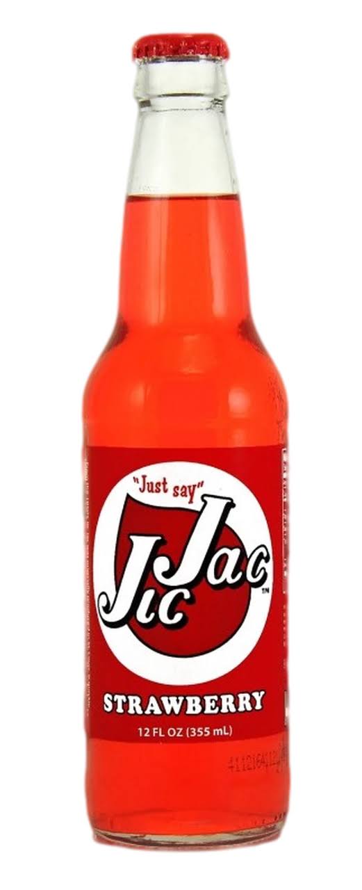 Orca Beverage Jic Jac Soda - Strawberry, 12oz, 12pk