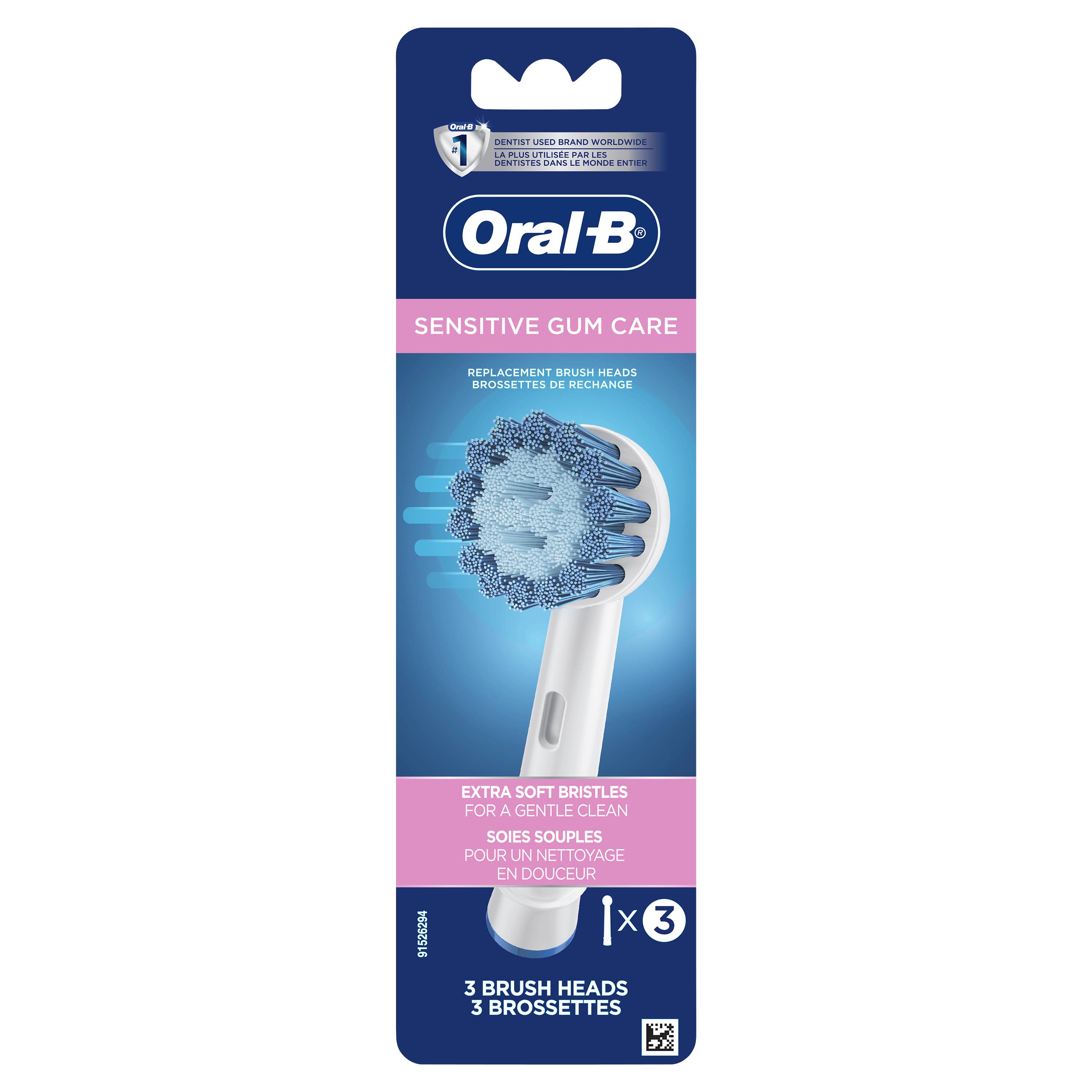Oral-B Sensitive Gum Care Replacement Brush Heads - 3pk