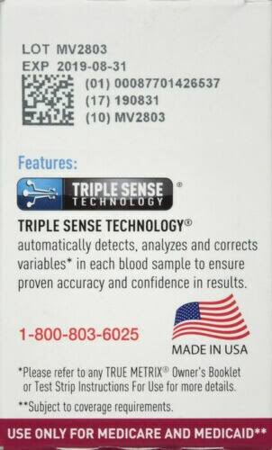 GNP TRUEmetrix Test Strip 50 CT Blood Sugar Diagnostic MISCELL Strip