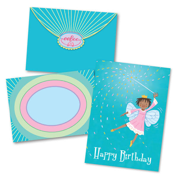 eeBoo Birthday Card Little Fairy with Wand